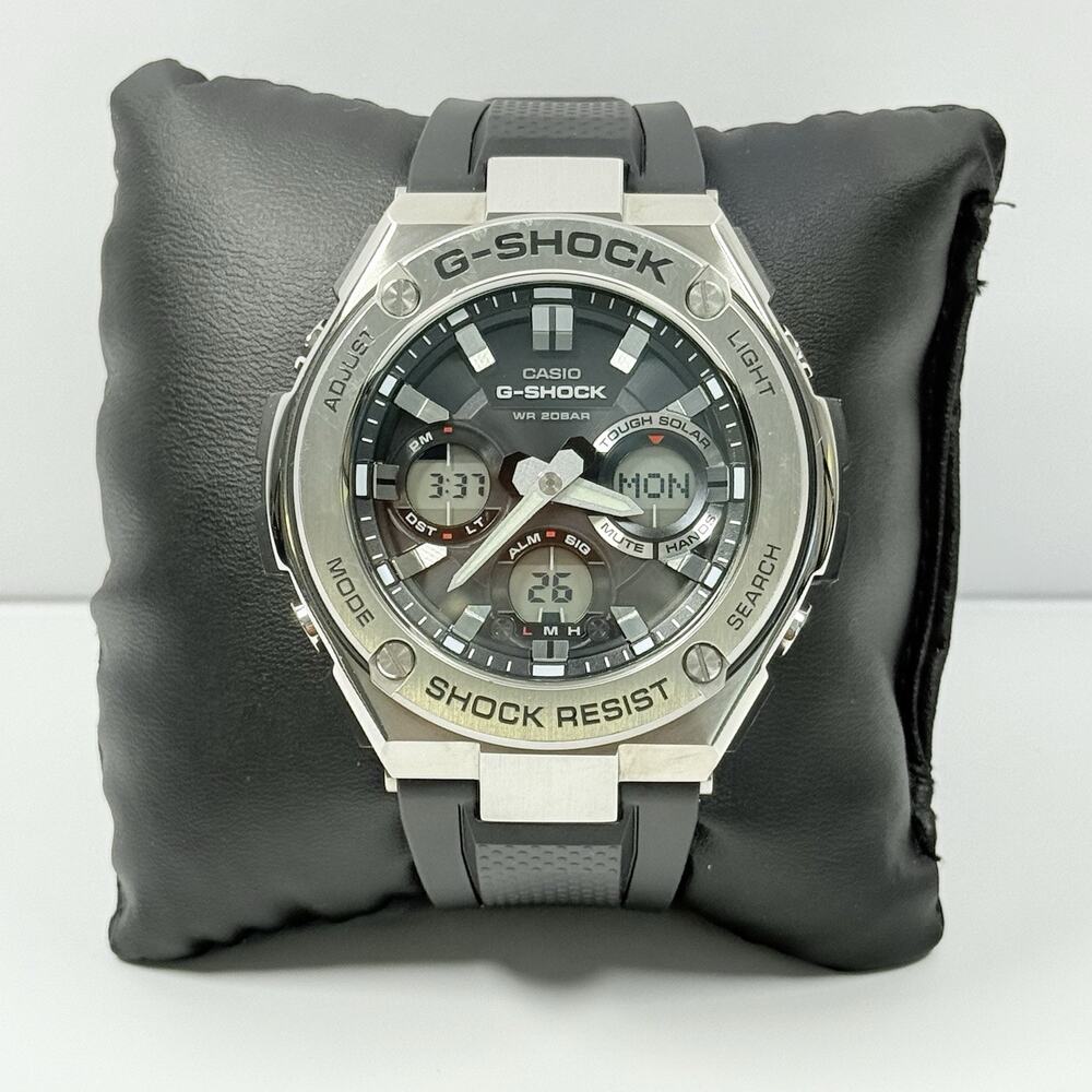 Casio Men's Watch G-Shock Analog-Digital Dial Dive Black Strap GSTS110-1A